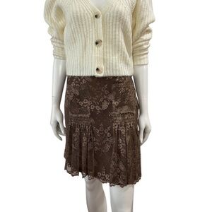 Whimsigoth Romantic Philosophy Di Alberta Ferretti Y2K Lace Skirt